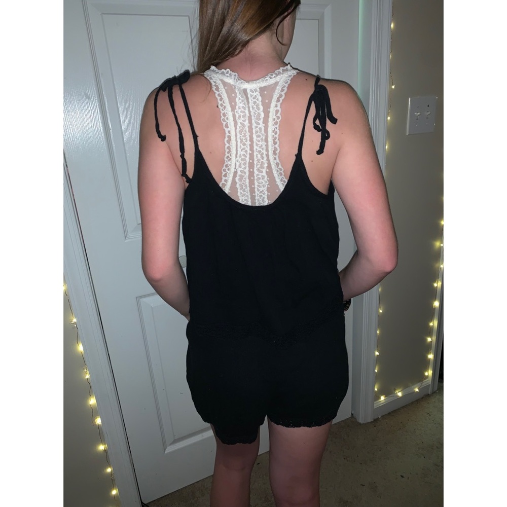 Ruffle tie Aerie Romper